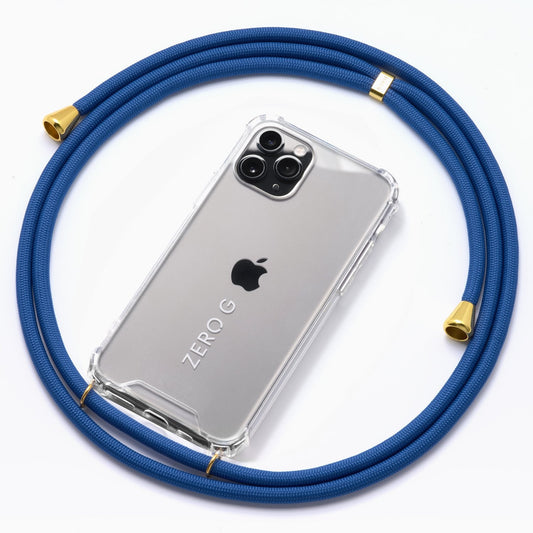 "Bombay Blue" Handykette für Apple iPhone 14 Pro (kornblumenblau)