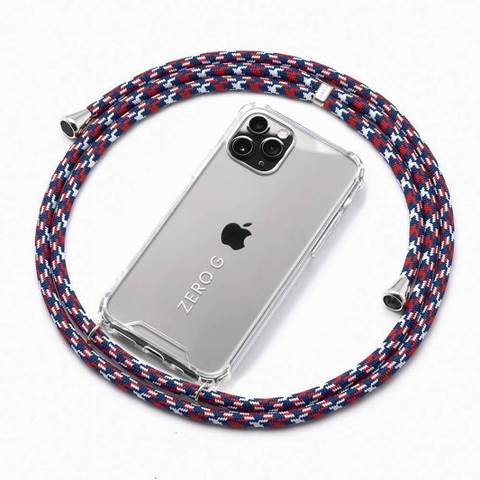 "Hanseatic" Handykette für Apple iPhone 15 (blau/weiss/rot)