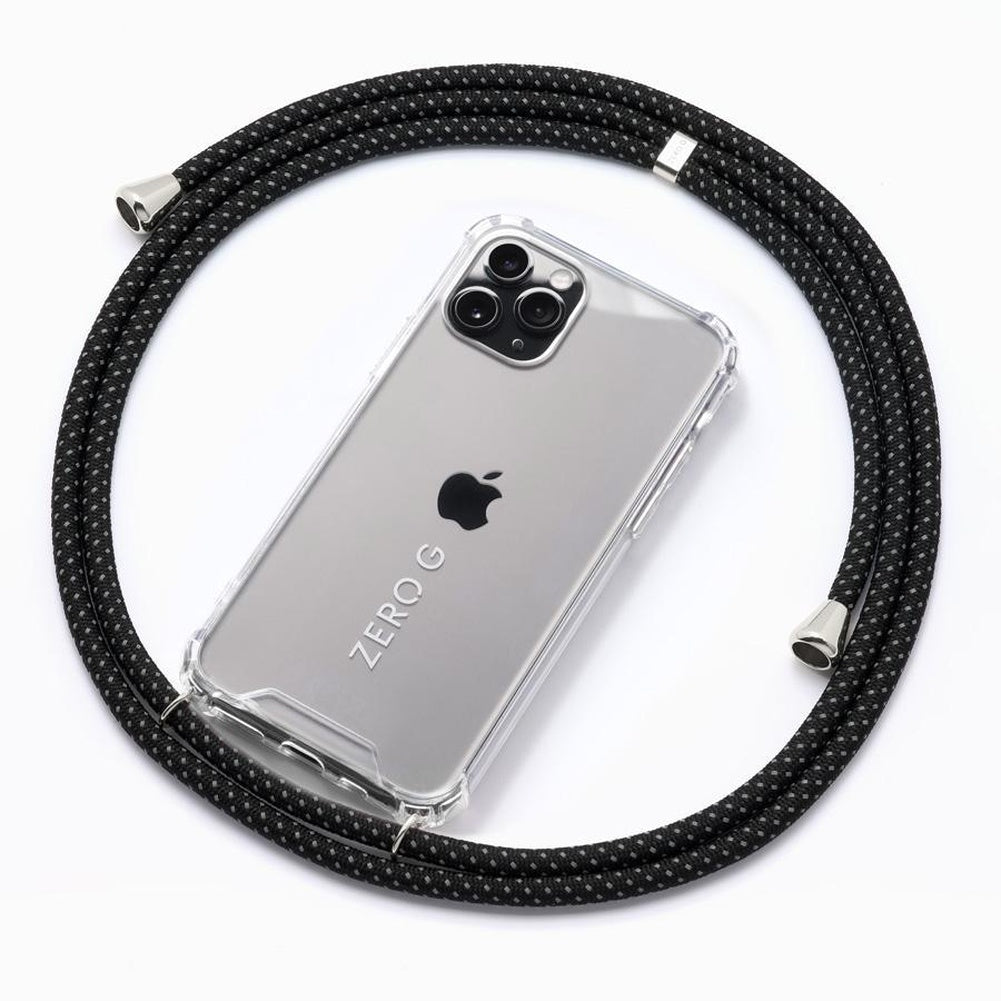 "Reflective Two" Black and White Reflective Smartphone Necklace – Deluxe Edition