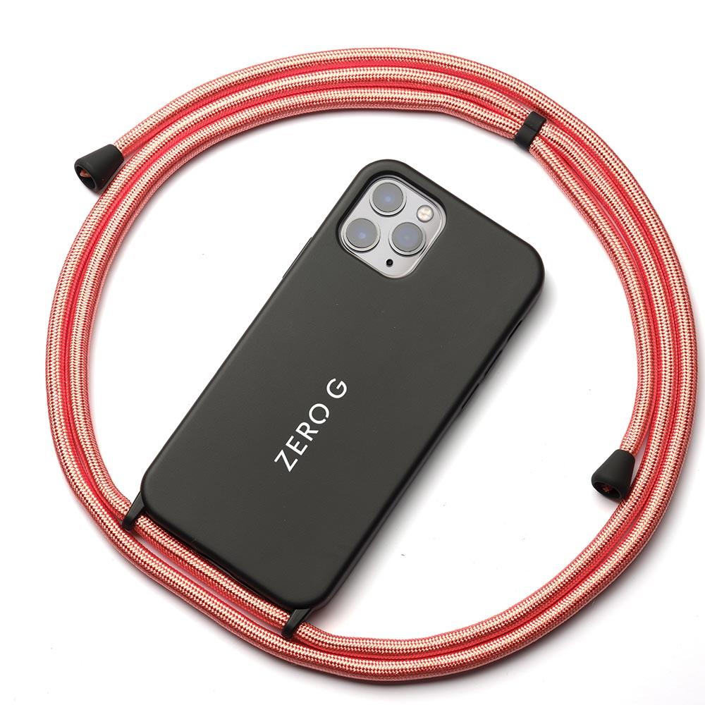 "Black Label - Glossy Coral" Phone Necklace for Apple iPhone 12 mini