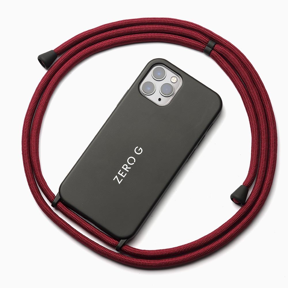 "Black Label - Wild Berries" Handykette Bordeaux-Rot für Apple iPhone 12 mini