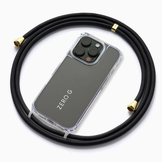 "Eclipse" Handykette für iPhone 16 Pro (schwarz)