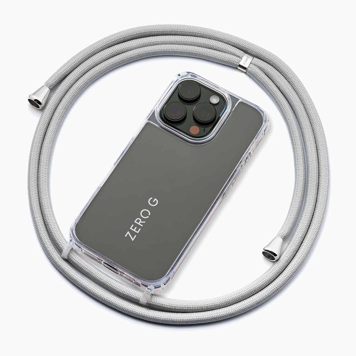 "Dolphin Gray" Handykette für Apple iPhone 17 (hellgrau)