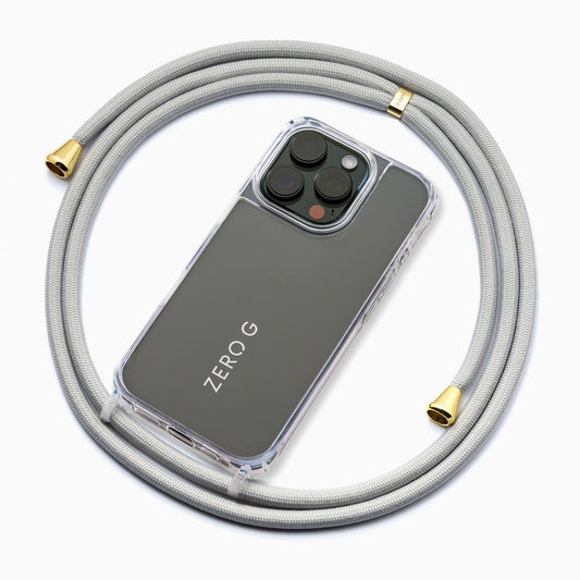 "Dolphin Gray" Handykette für Samsung Galaxy S25 (hellgrau)