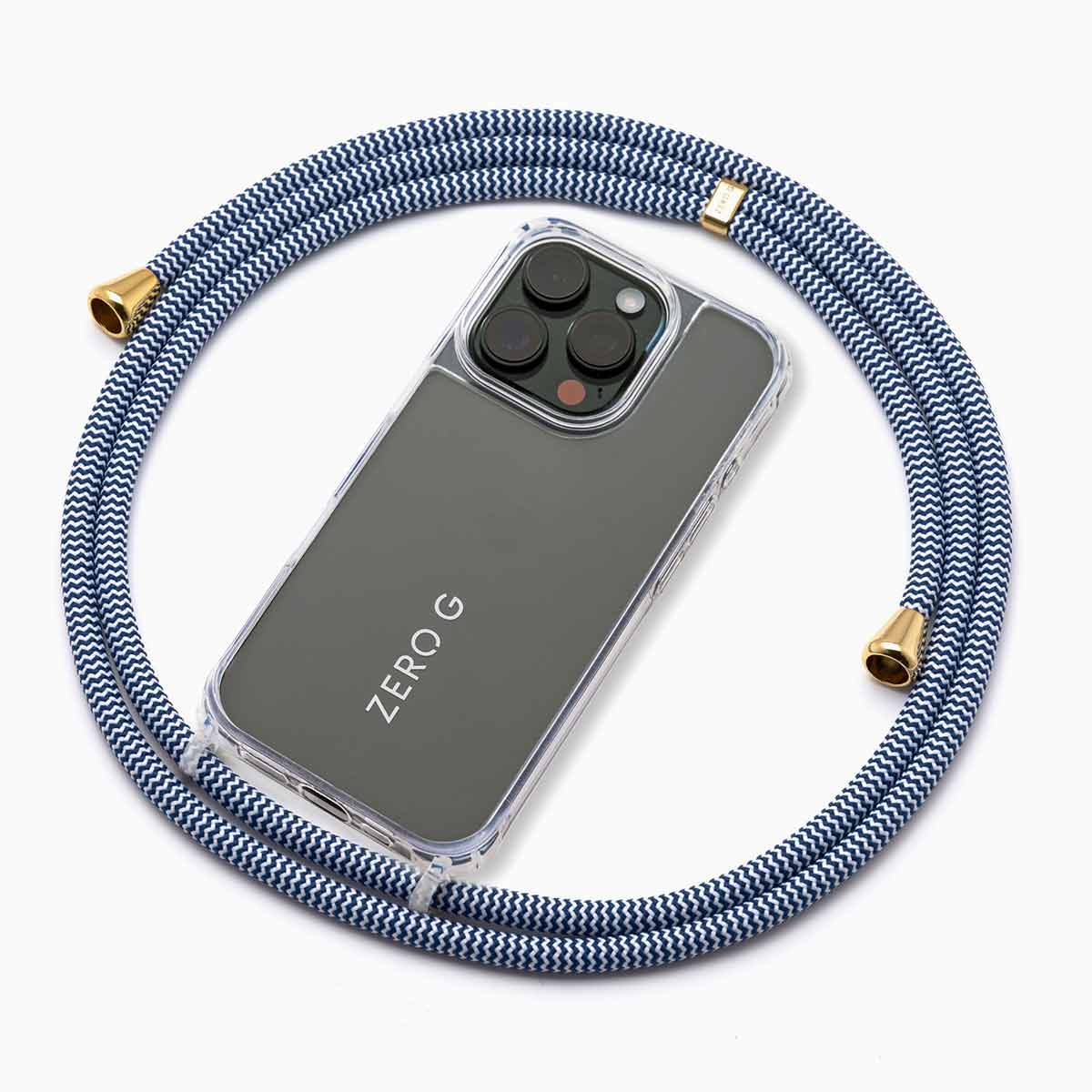 "Ahoi" Handykette für Apple iPhone 17 Pro (blau/weiss)