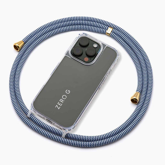 "Ahoi" Handykette für Apple iPhone 17 (blau/weiss)