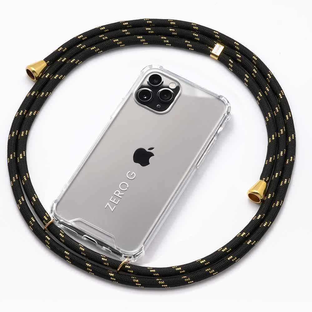 "Sahara Sky" mobile phone chain for Apple iPhone 14 Pro Max in black/gold