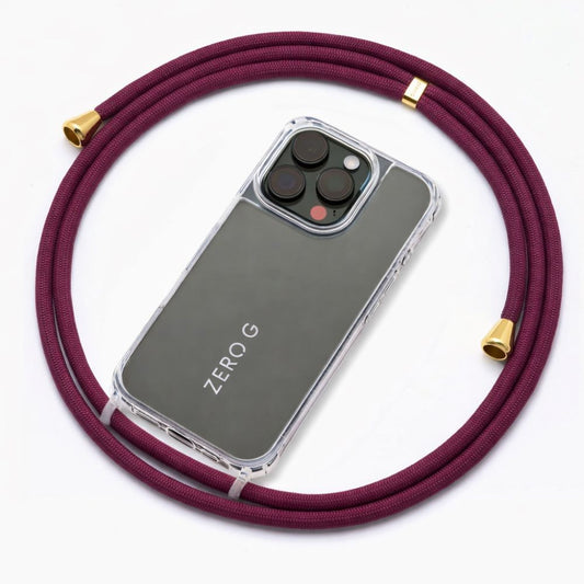 Handykette "Wild Berries" (Bordeaux-Rot)