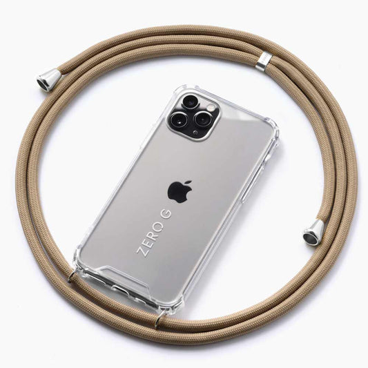 "Clifton Beach" Handykette für Apple iPhone 15 Plus (beige)
