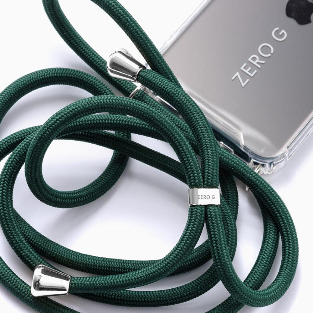 "British Racing Green" Smartphone Necklace in Dark Green
