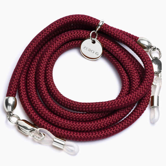 "Wild Berries" Brillenband (bordeauxrot)