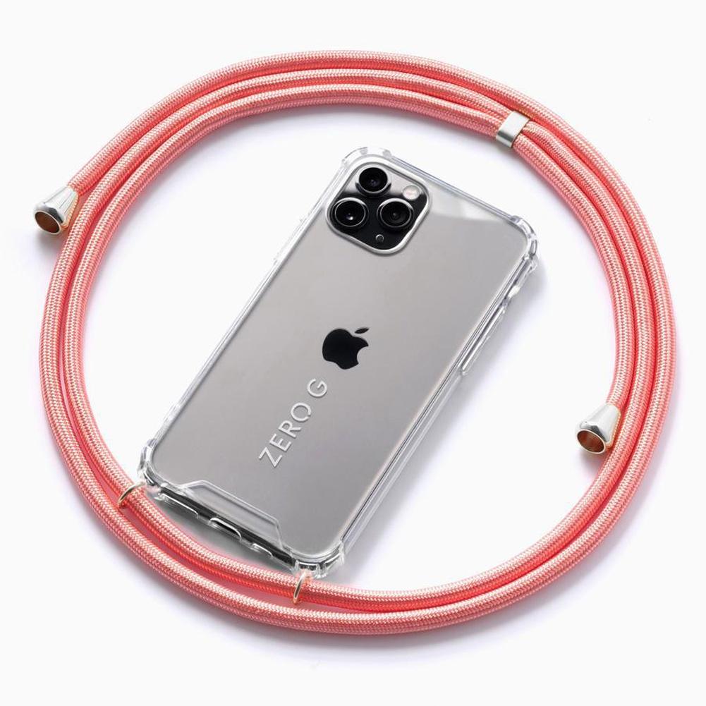 Mobile phone chain "Glossy Coral" (coral)