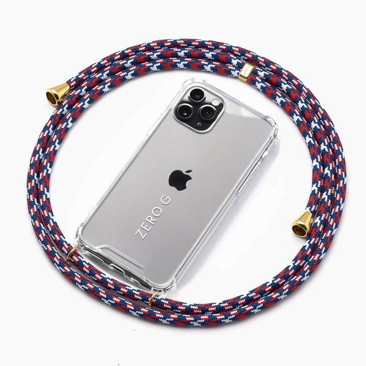 "Hanseatic" Phone Necklace for Apple iPhone 12 Pro Max (blue/white/red)