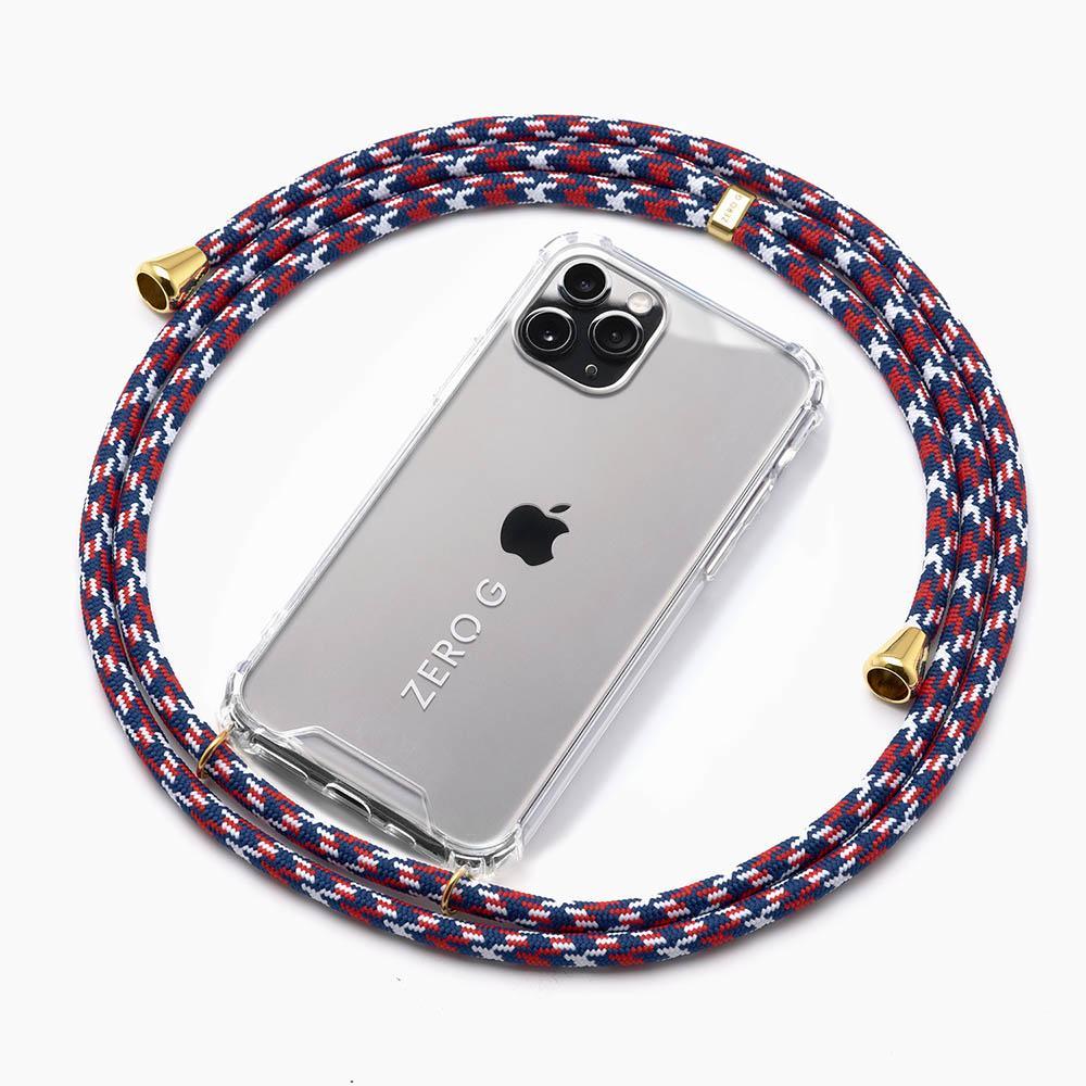 "Hanseatic" Phone Necklace for Huawei P30 Pro (blue/white/red)