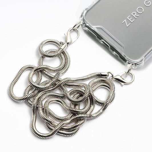 Handykette aus Metall Modell "Civelle" chaotisch gelegt