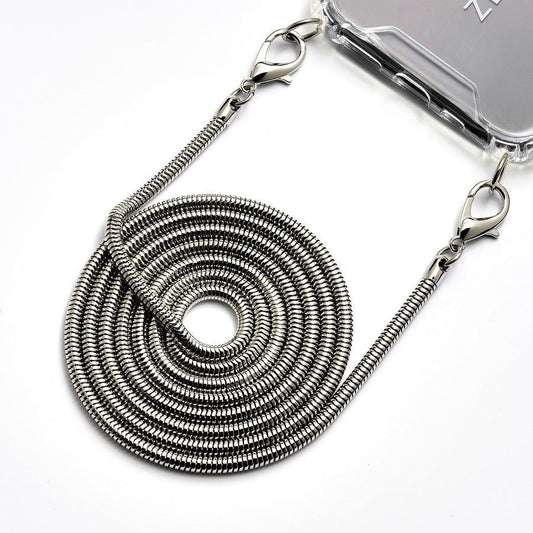 Handykette aus Metall Modell "Civelle" gerollt gelegt
