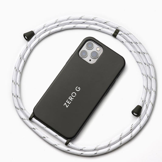 "Black Label - Snow-White" Handykette Weiß/Silber für Apple iPhone 12 Pro Max